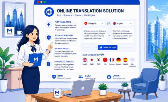 Dịch thuật trực tuyến - Giải pháp dịch tài liệu nhanh chóng, chính xác
