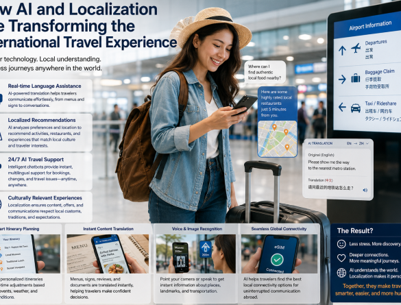 AI và localization đang thay đổi trải nghiệm du lịch quốc tế ra sao?