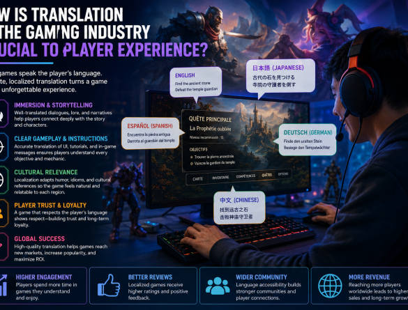 Dịch thuật trong ngành game quan trọng như thế nào đối với trải nghiệm người chơi?