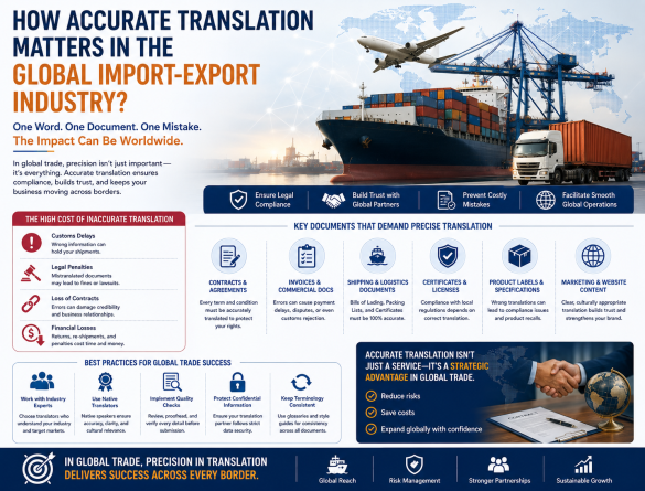 Ngành Xuất Nhập Khẩu Toàn Cầu Cần Dịch Thuật Chính Xác Đến Mức Nào?