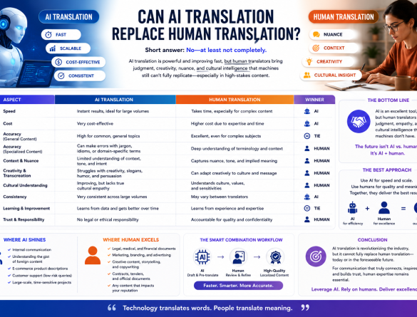 AI translation có thể thay thế dịch thuật con người hay không