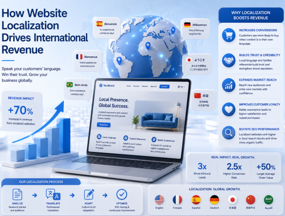 Localization website ảnh hưởng đến doanh thu quốc tế ra sao